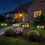 Sol-R-Brite Solar 32 LED Firefly Landscape Lights Set - 4 Stake Lights and Panel