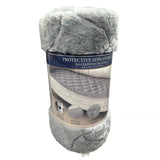 Brentwood Originals Waterproof Quilted Sofa Overlay, 28" x 72” Faux Fur Overlay