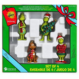 4-Pc Jim Shore The Grinch & Max Christmas Ornaments, Hand-Painted Holiday Decor
