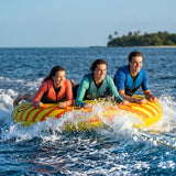 HO Sports Sunset 3-Person Towable Tube – Softshell Deck-Style Boat Tube