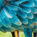 Evergreen 35” Tall Pair of Blue Heron Statues - Set of 2 Blue Heron Steel Statue