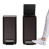 Kohler 2-Pack 6L Stainless Steel Step Trash Can - Fingerprint Proof Soft Close
