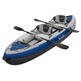 Kino Outdoor Kalua Inflatable Tandem Kayak Bundle – 2-Person Portable Kayak with Cordless Electric Pump
