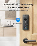 eufy Video Smart Lock E330 3-in-1 Wireless Smart Lock with 2K Camera, Fingerprint Keyless