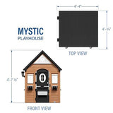 Backyard Discovery Mystic Cedar Wooden Kids Playhouse with Play Kitchen & Dutch