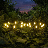 Sol-R-Brite Solar 32 LED Firefly Landscape Lights Set - 4 Stake Lights and Panel