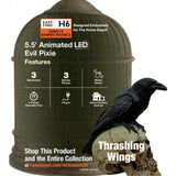 Home Accents Holiday 5.5 ft. Wicked Woods Animated LED Evil Pixie with Motion Sensor