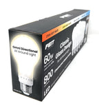 12-Pack 4.6" Feit Electric A19 60 W Replacement 5-CCT LED Glass Bulbs – 800 lm, 8.8 W & Dimmable