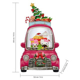 Mickey, Peanuts, or Hello Kitty Holiday Water-Spinning Car, 14" Swirling Glitter