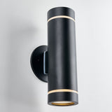 Artika 11.14" Indoor/Outdoor 2-Bulb Vertical Wall Light Black or Stainless Steel