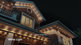 Govee 150ft Permanent Outdoor Lights Elite, White Smart Festive RGBIC Lighting