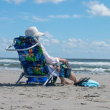 Tommy Bahama 5-Position Aluminum Folding Backpack Beach Chairs 2-Pack w/ Cooler