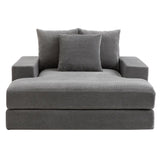 Sealy Calin Upholstered Foam Lounger – Oversized Plush Lounge Chair with Pocket Coil Support