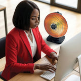 Presto HeatDish Plus Tilt Parabolic Electric Heater, 1000W, Adjustable Heat