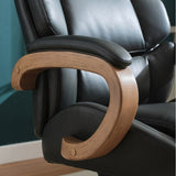 Henredon Adrano Big & Tall Executive Office Chair, High Back with Memory Foam