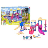 Bluey’s Playdate Playground Set – 24-Piece, 10 Figures, Slides, Swings, Sandbox