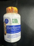 FEELGOOD Berberine Phytosome 120 Capsules, Berbevis Supplement for Blood Sugar