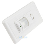 Automatic PIR Motion Sensor Light Switch, 180° Infrared Wall Switch, 110V