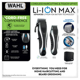 Wahl Li-Ion MAX Cordless Haircut & Beard Grooming Kit – 150 Min Runtime