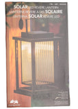 Evergreen Solar LED Revere Metal Lantern with Glass Enclosure