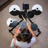 Roland TD-02K-SC V-Drums Electronic Drum Kit – 16 Drum Kits, Bluetooth Adapter, RH-5 Headphones & Sticks