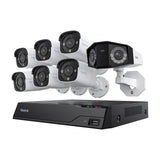 Reolink 8CH 4K+ NVR Security System w/ 6 Bullet + 1 Panoramic Camera, 2TB HDD