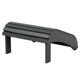 Leisure Line Adirondack Footstool by Tangent – Recycled Plastic Outdoor Ottoman, Weather Resistant HDPE Patio Footrest