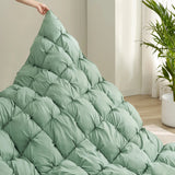 Casual Living Zuri Mega Puff 3-Piece Comforter Set, Reversible Pintuck Bedding Set