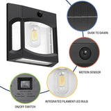Westinghouse 600 lm Solar Motion-Activated Linkable Wall Lights, 2-Pack