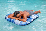 Aqua 2-pack Lounger & Tanner - Aqua Luxury Pool Lounger w/ Drink Holder