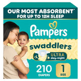 Pampers Swaddlers Ultra Diapers, Sizes 1 - 7, 210 Diapers - 100 Diapers
