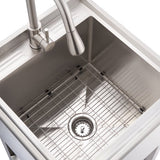 Trinity 18" x 16" x 13" Stainless Steel Utility Sink Garage Laundry Room Sink