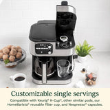 Cuisinart Coffee Center Barista Bar 4-in-1 Coffee Maker, Single-Serve Pods