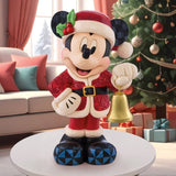 Jim Shore Disney 17" Mickey Minnie Holiday Bells Figurine Christmas Decor Resin
