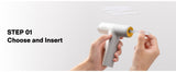 HOTO Cordless Auto-Dispensing Glue Gun with 60 Glue Sticks & Storage Bag