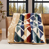 Pendleton Reversible Plush Throw, 600 GSM 50" x 70" Printed Patterns Throw