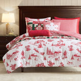 Holiday Market 8-pc Holiday Bedding Set, Comforter, Quilt, 4 Shams & 2 Pillows
