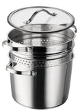 Tramontina 8-Quart Stainless Steel Multicooker, Tri-ply Base Stock Pot