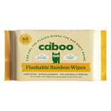 Caboo Unscented Flushable Bamboo Wipes, 8 Packs, 480 Wipes Hypoallergenic