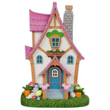 Disney 13-piece Musical Light-up Easter Spring Village, Lighted Carrot House
