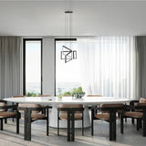 Feit Electric 3-Rectangle Chandelier Integrated Leds Hanging Lighting Fixture