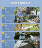 Fanttik K100 Foldable Pressure Washer, Flip Portable Cordless Electric Sprayer