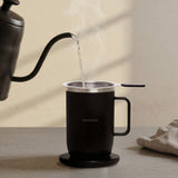 Nuwave Hot Brew Self-Heating Travel Mug with LED Display and Brewing System
