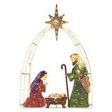 Member’s Mark 7' Pre-Lit Nativity Scene with 343 LED Lights, Chasing & Twinkle Effects