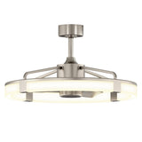 Artika Sunnyvale 28” LED Fandelier Ceiling Fan with Light and Remote, Dimmable Low Profile Modern Ceiling Fan