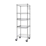 TRINITY EcoStorage 5-Tier NSF Rack w/ Pull-Out Baskets Wheels Adjustable Shelves