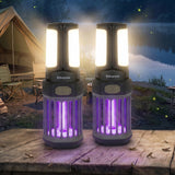 KingCamp 2-in-1 Rechargeable Camping Lantern with Bug Zapper, 2-Pack – 400 Lumen LED Lantern