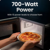 Chefman 0.7 cu. ft. 700 W Countertop Microwave Oven with 10 Power Levels
