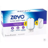 Zevo Flying Insect Trap Starter Kit with 2 Plug-In Devices and 6 Refills