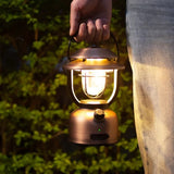 Lepro Retro Dimmable LED Rechargeable Metal Lantern with 15,000mAh Battery
